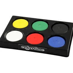 Creativ Company Vandfarver Ø4,4 cm - Basisfarver, 6 stk| Tegne- & Malegrej