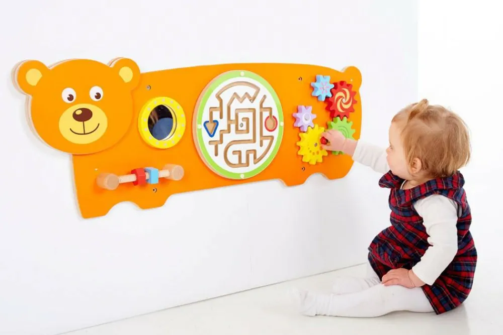 Vægpanel - Bjørn| Finmotorik|Babylegetøj