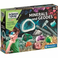 Clementoni Videnskabssæt - Mineraler & geoder| Naturvidenskab|Lav Selv Krystaller