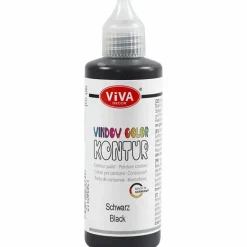 Creativ Company Vinduesmaling - Sort, 90 ml.| Tegne- & Malegrej