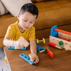 Melissa & Doug Værktøjskasse i træ med indhold| Legeværktøj