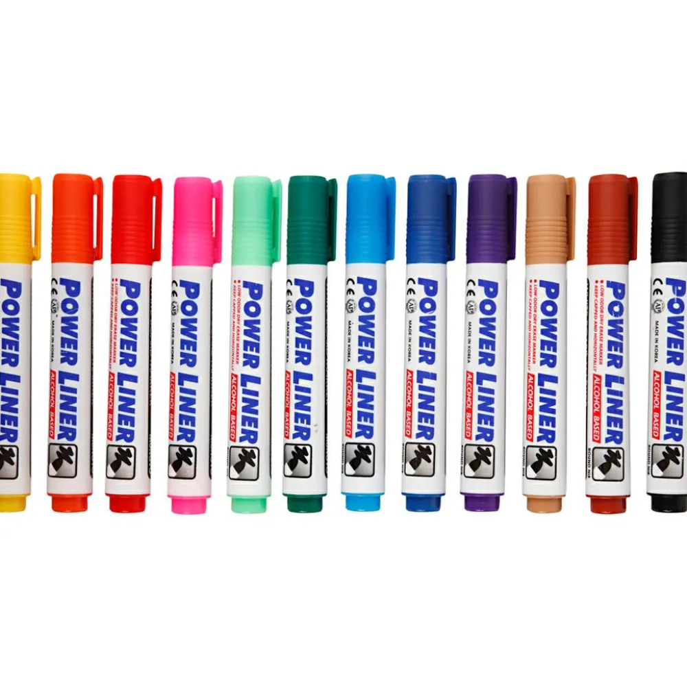 Creativ Company Whiteboardtusser, 12 stk| Tegne- & Malegrej